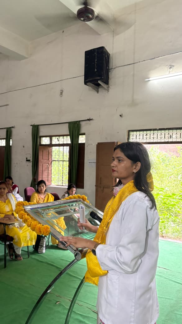 संस्कृति आयुर्वेद मेडिकल कालेज व आरोग्य भारती ने स्तनपान के लिए किया जागरूक